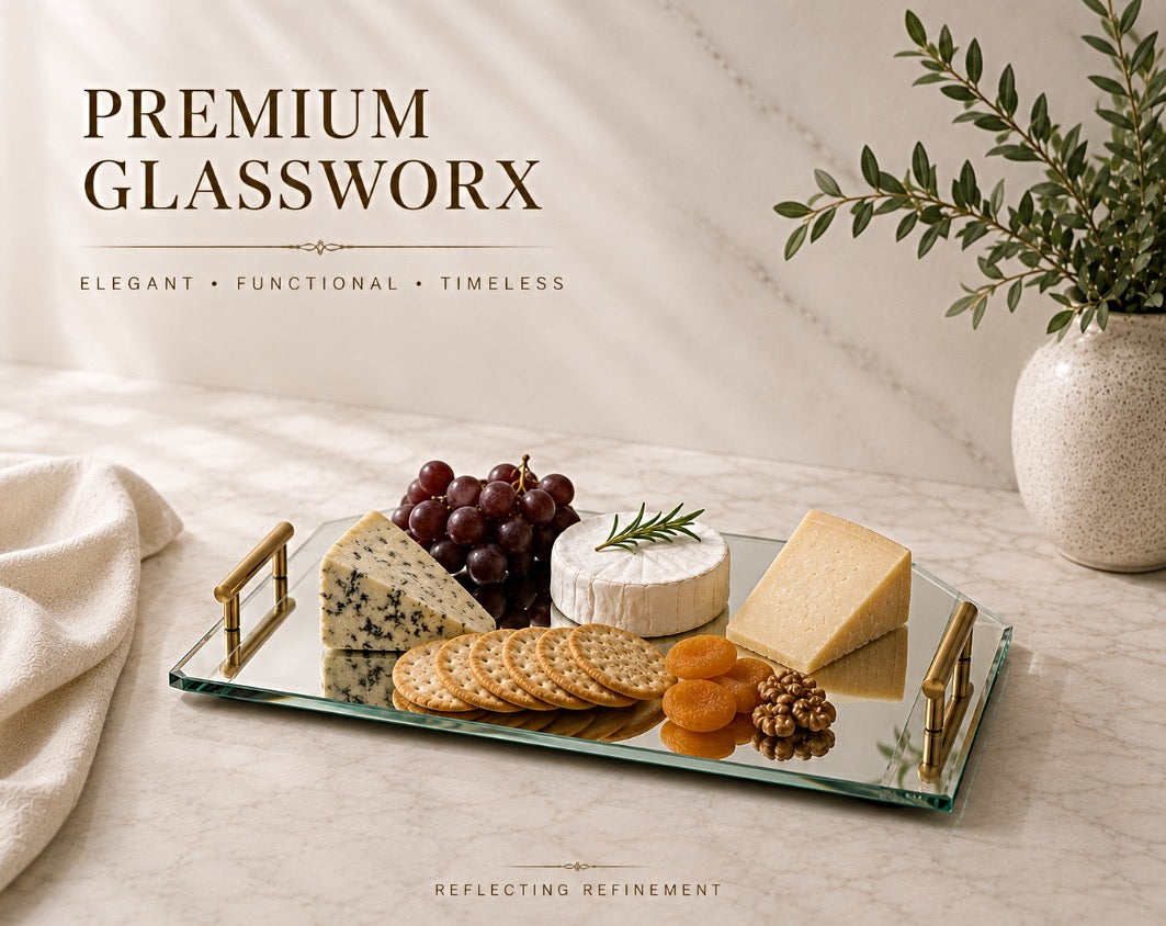 Mirrored Cheese Tray