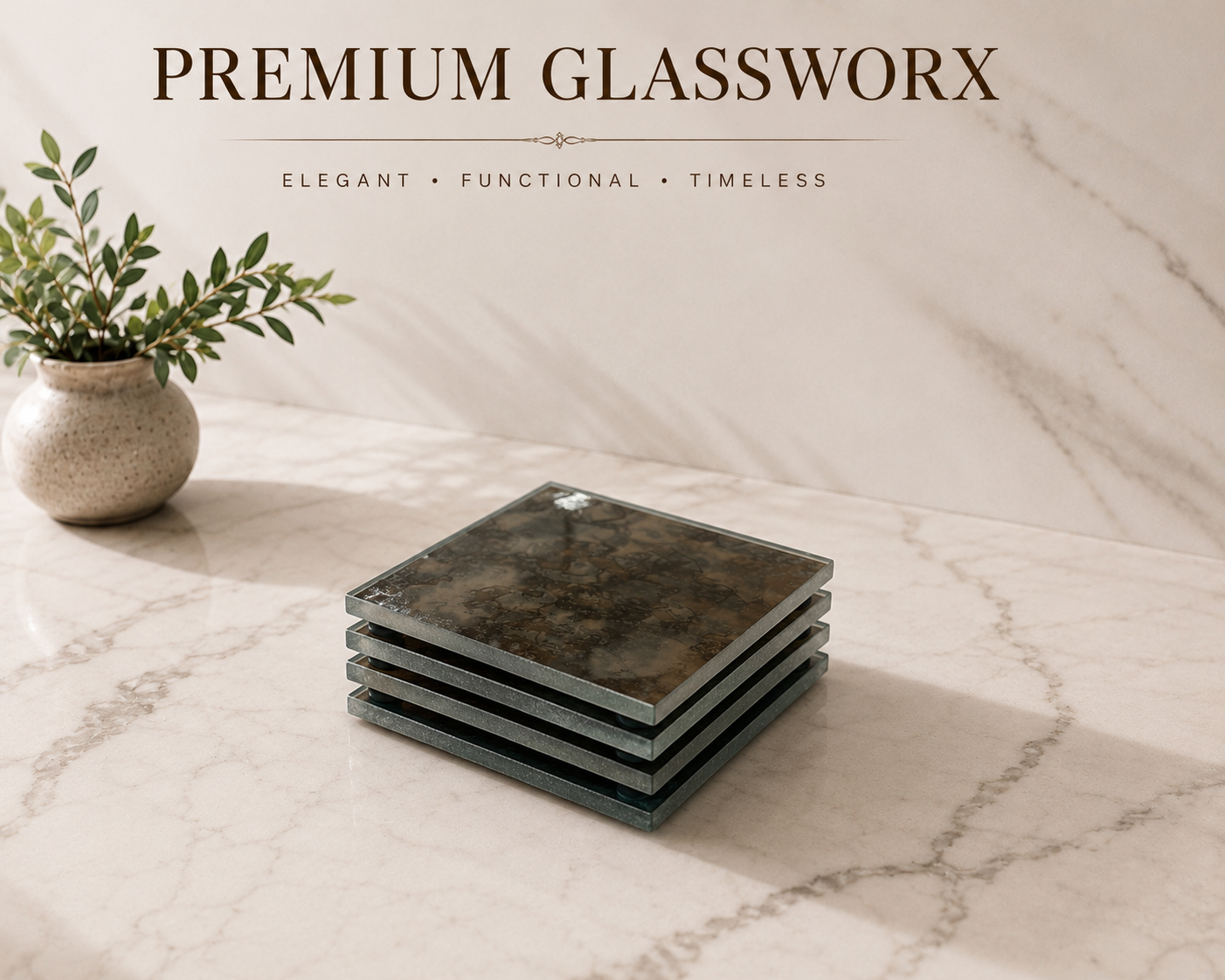 Antique Mirrored Coasters